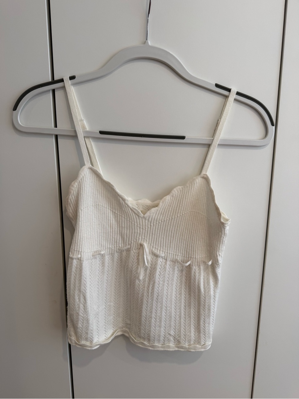 White Aritzia Wilfred Knit Camisole Tank Top - Women